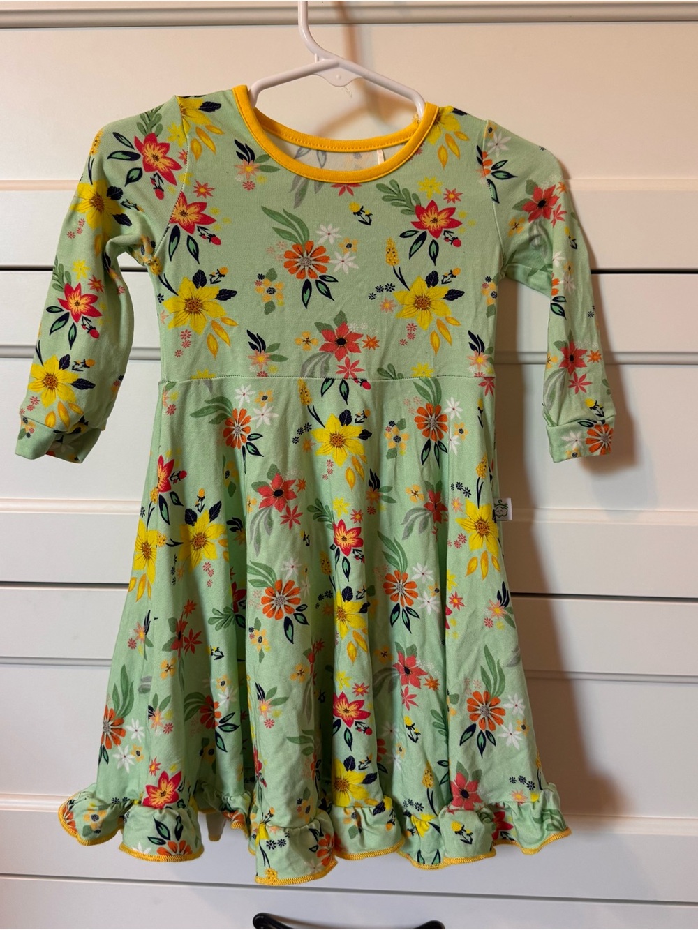 Bamboo Dress Floral Long-Sleeve Dress 2T Cottagecore Pure Bambino’s NWT